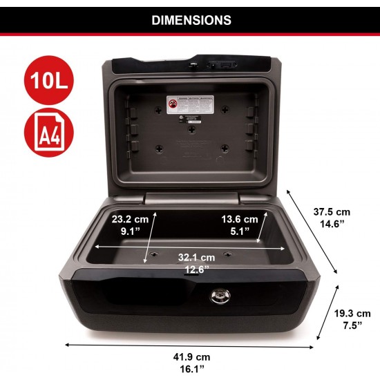 Master Lock uguns un ūdens izturīgs seifs LCFW30100