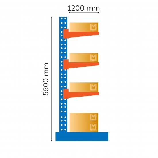 Pamats konsoles plauktam 5500 x 1200 x 1200 mm