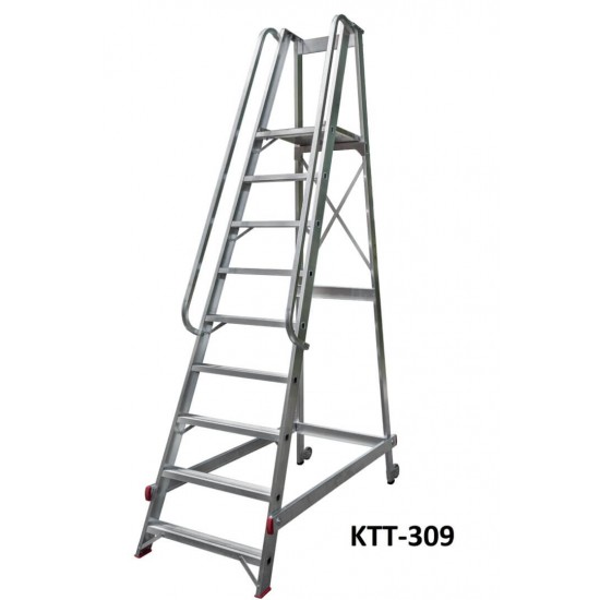 Ladder with 9 steps, platform height 2260 mm, SKKTT309