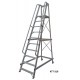 Ladder with 10 steps, platform height 2520 mm, SKKTT310