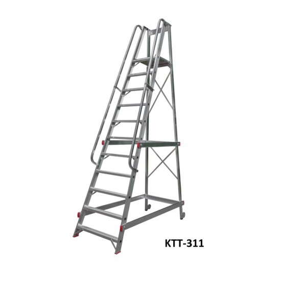 Ladder with 11 steps, platform height 2790 mm, SKKTT311