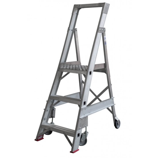 Ladder with 3 steps, platform height 660 mm, STPTH103