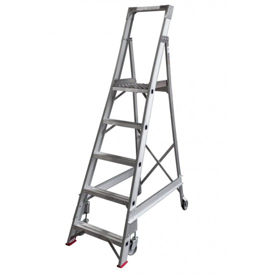 Ladder with 5 steps, platform height 1140 mm, STPTH105