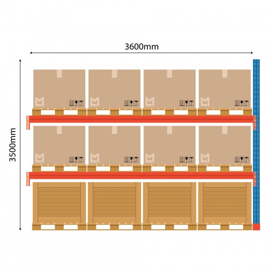 Удлинитель паллетного стеллажа Boracs 3500x3600 мм