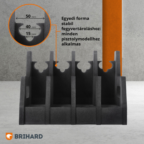 Brihard Advanced 4-guns Foam Holder