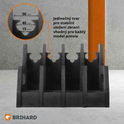 Brihard Advanced 4-guns Foam Holder