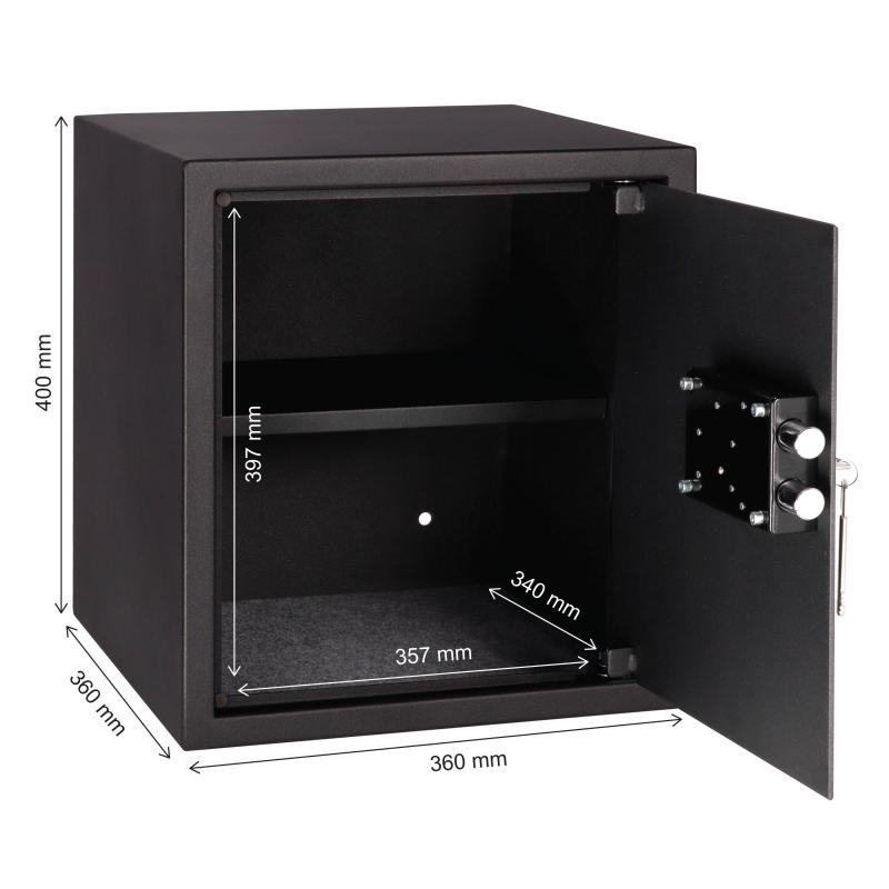 Brihard Business K Black Pearl Mēbeļu seifs