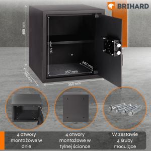 Brihard Business K Black Pearl Mēbeļu seifs