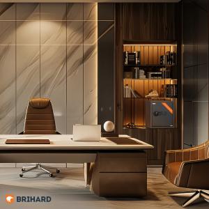 Brihard Business LED E Black Pearl Mēbeļu seifs