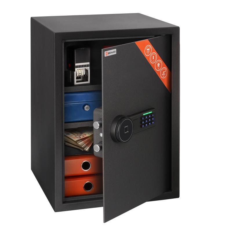 Brihard Business XL Biometric Black Pearl biroja seifs