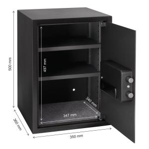 Brihard Business XL Biometric Black Pearl biroja seifs