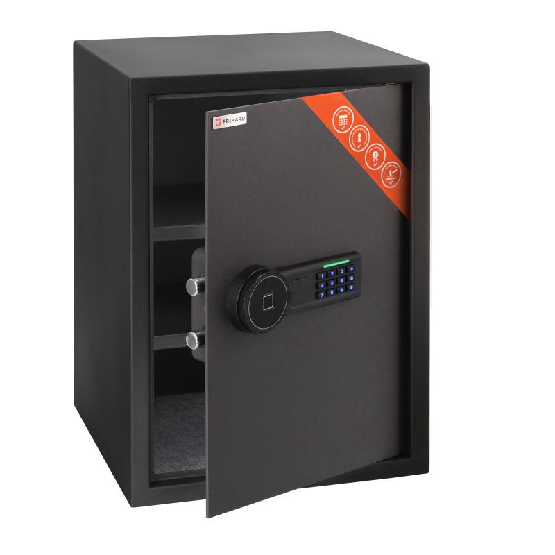 Brihard Business XL Biometric Black Pearl biroja seifs