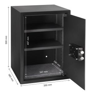 Brihard Business XL K Black Pearl biroja seifs