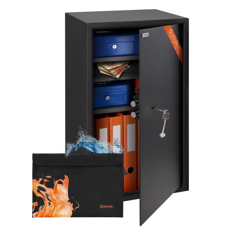 Brihard Business XXL K Black Pearl biroja seifs
