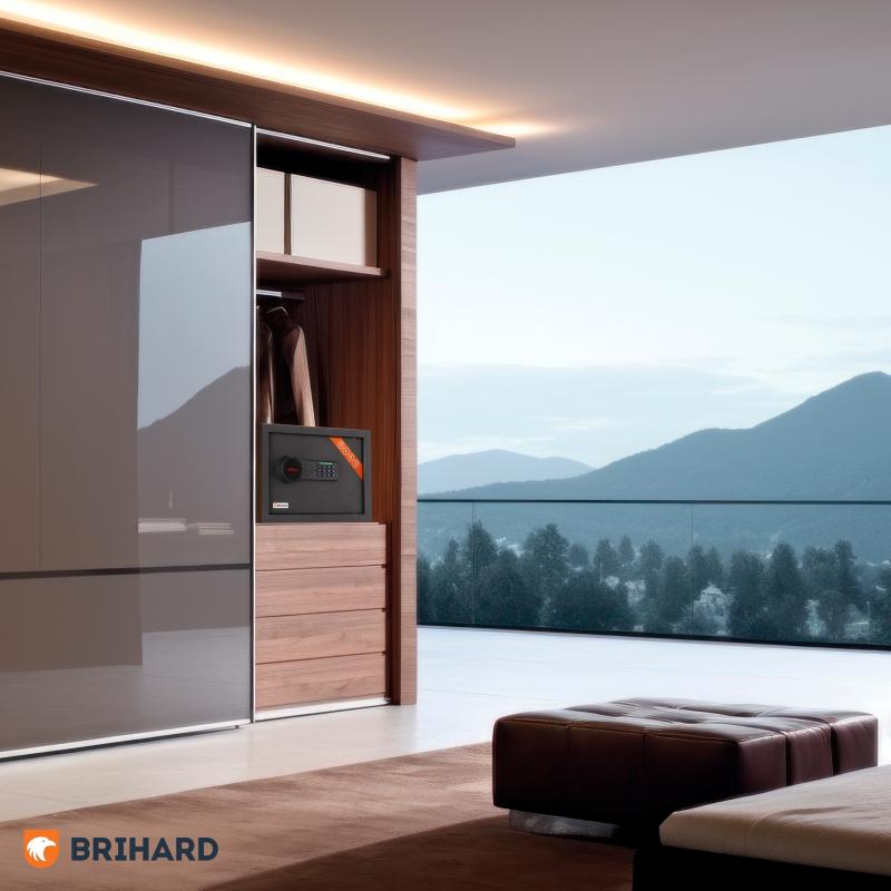 Brihard Family LCD Black Pearl Mēbeļu seifs