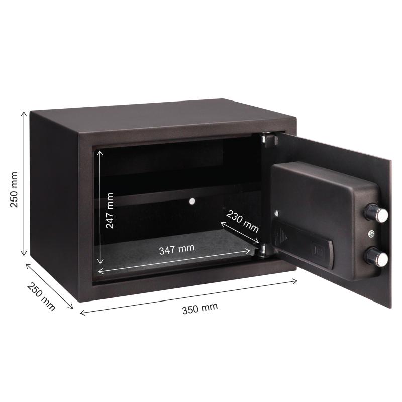 Brihard Family LCD Black Pearl Mēbeļu seifs