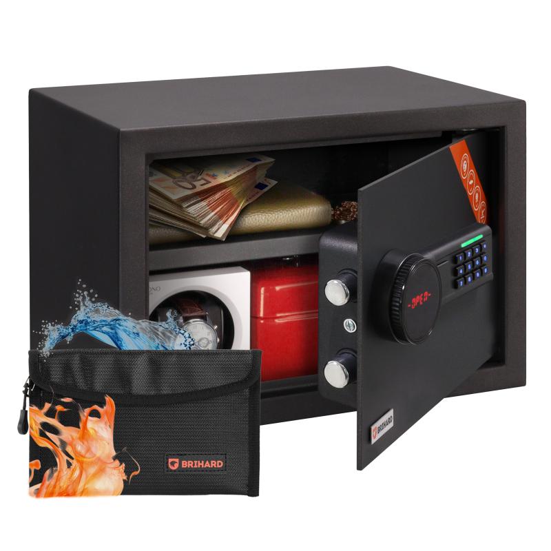 Brihard Family LCD Black Pearl Mēbeļu seifs