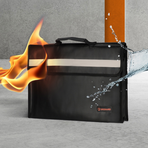 Brihard Fire Proof Documents Case