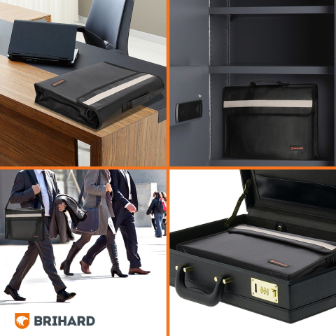Brihard Fire Proof Documents Case