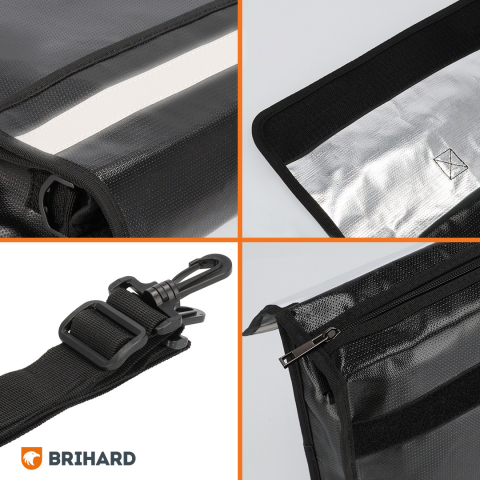 Brihard Fire Proof Documents Case