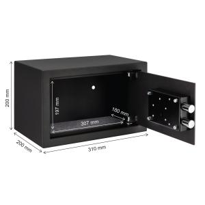 Brihard Home K Black Pearl Mēbeļu seifs