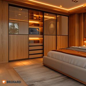 Brihard Home LED E Black Pearl Mēbeļu seifs