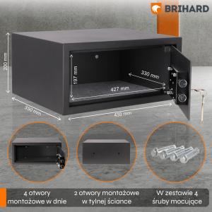 Brihard Laptop K Black Pearl Seifs klēpjdatoram