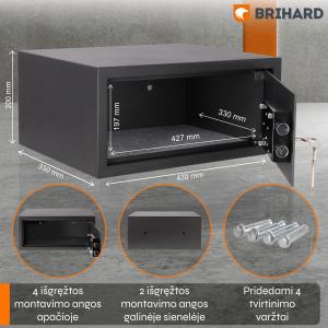 Brihard Laptop K Black Pearl Seifs klēpjdatoram