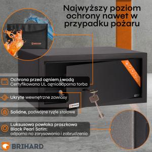 Brihard Laptop K Black Pearl Seifs klēpjdatoram