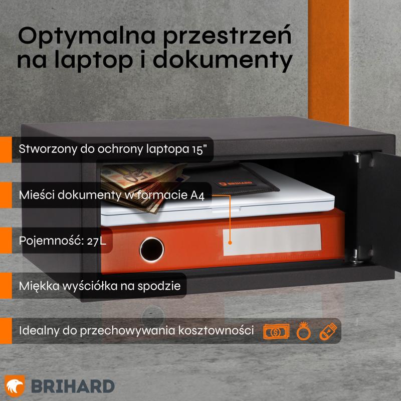 Brihard Laptop K Black Pearl Seifs klēpjdatoram