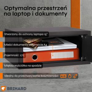 Brihard Laptop K Black Pearl Seifs klēpjdatoram