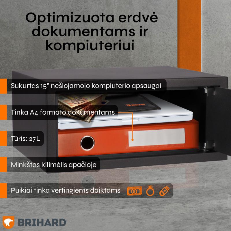 Brihard Laptop K Black Pearl Seifs klēpjdatoram