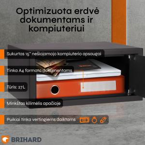 Brihard Laptop K Black Pearl Seifs klēpjdatoram