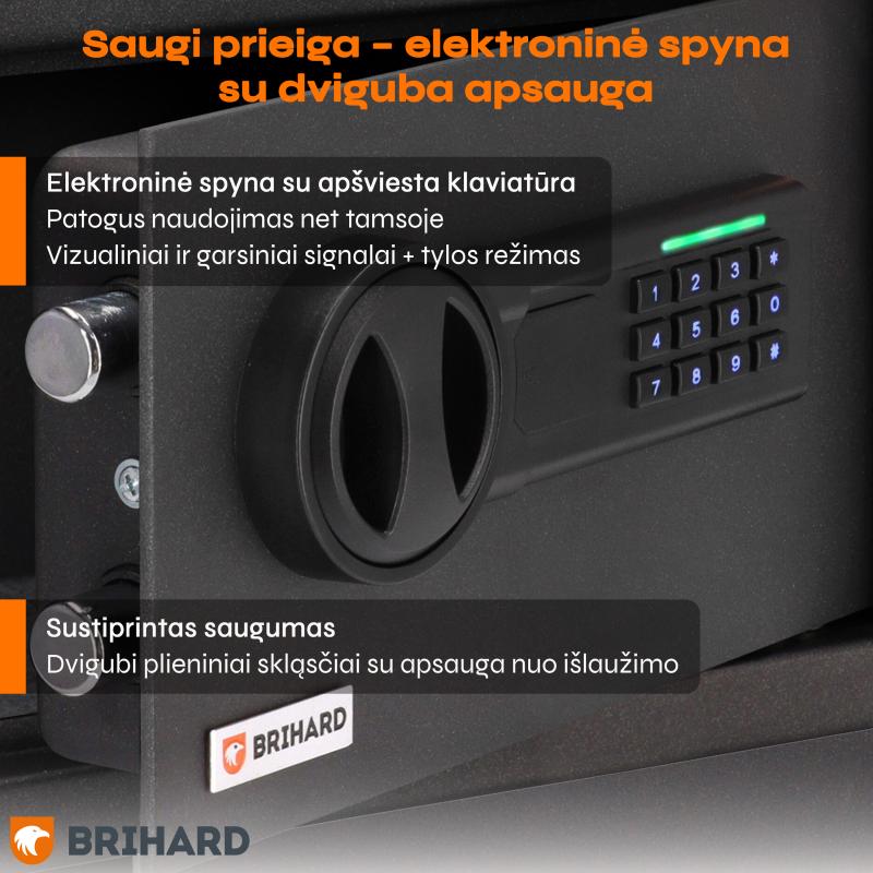 Brihard Laptop LED E Black Pearl Seifs klēpjdatoram