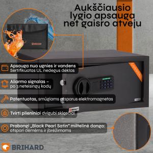 Brihard Laptop LED E Black Pearl Seifs klēpjdatoram