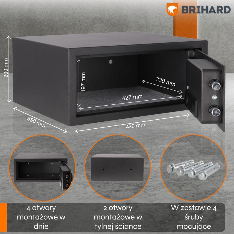 Brihard Laptop LED E Black Pearl Seifs klēpjdatoram