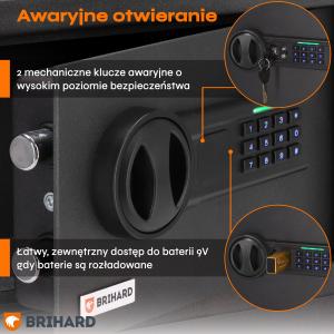 Brihard Laptop LED E Black Pearl Seifs klēpjdatoram