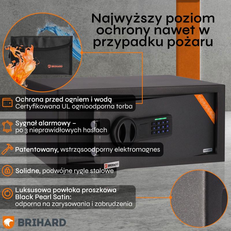 Brihard Laptop LED E Black Pearl Seifs klēpjdatoram