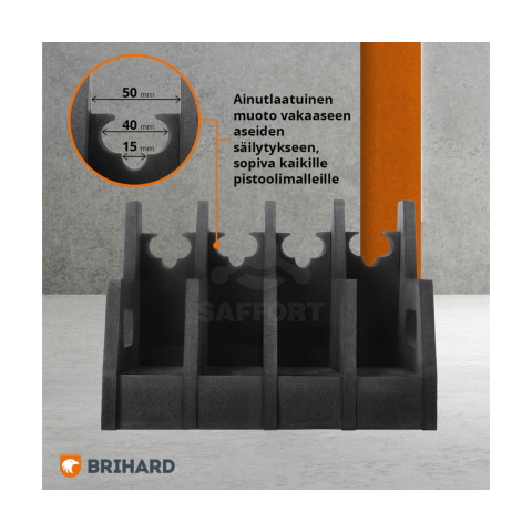 Brihard Advanced 4-guns Foam Holder