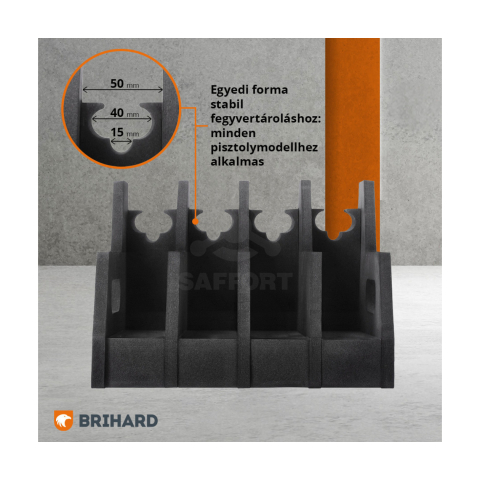 Brihard Advanced 4-guns Foam Holder