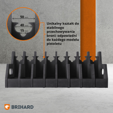 Brihard Advanced 8-guns Foam Holder