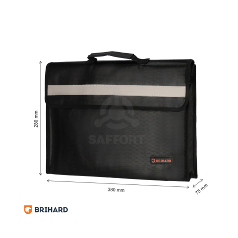Brihard Fire Proof Documents Case