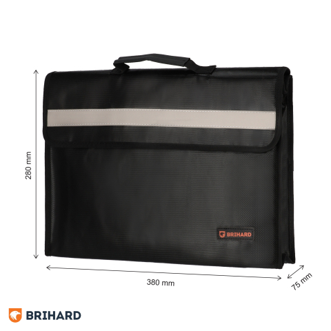 Brihard Fire Proof Documents Case
