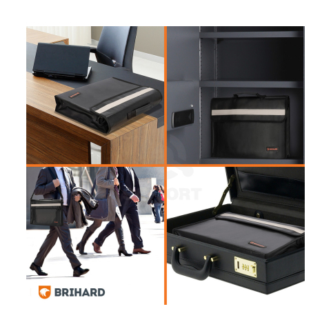 Brihard Fire Proof Documents Case