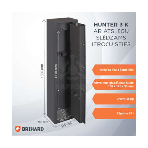 BRIHARD HUNTER 3 K 3 ieročiem