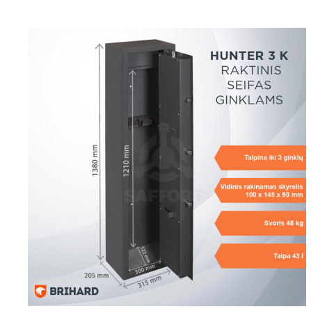 BRIHARD HUNTER 3 K 3 ieročiem