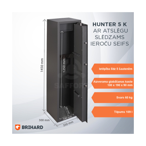 BRIHARD HUNTER 5 K 5 ieročiem